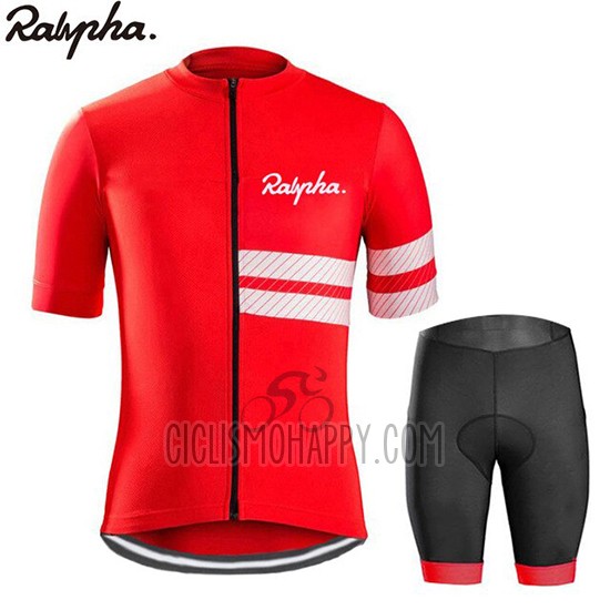 Rapha Cycling Jersey Bib Short 2019 Men Short Sleeve Red White