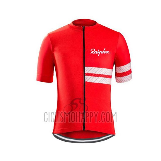 Rapha Cycling Jersey Bib Short 2019 Men Short Sleeve Red White