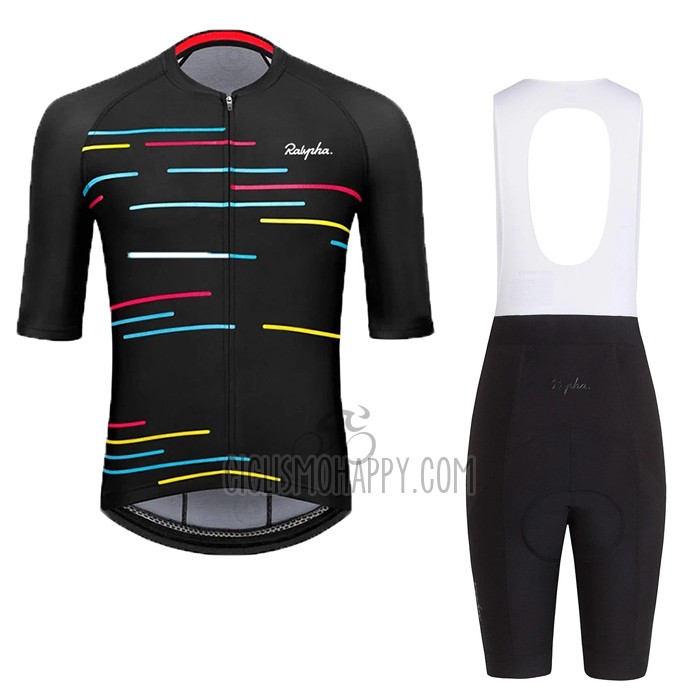 Rapha Cycling Jersey Bib Short 2020 Men Short Sleeve Black
