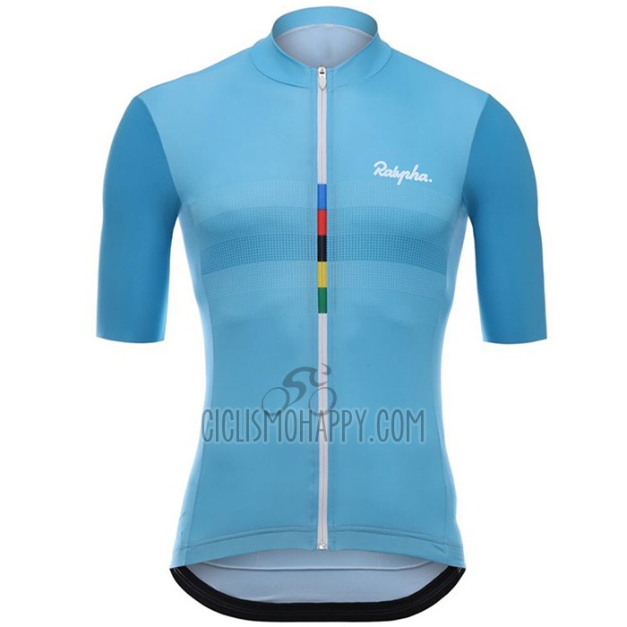 Rapha Cycling Jersey Bib Short 2020 Men Short Sleeve Light Blue