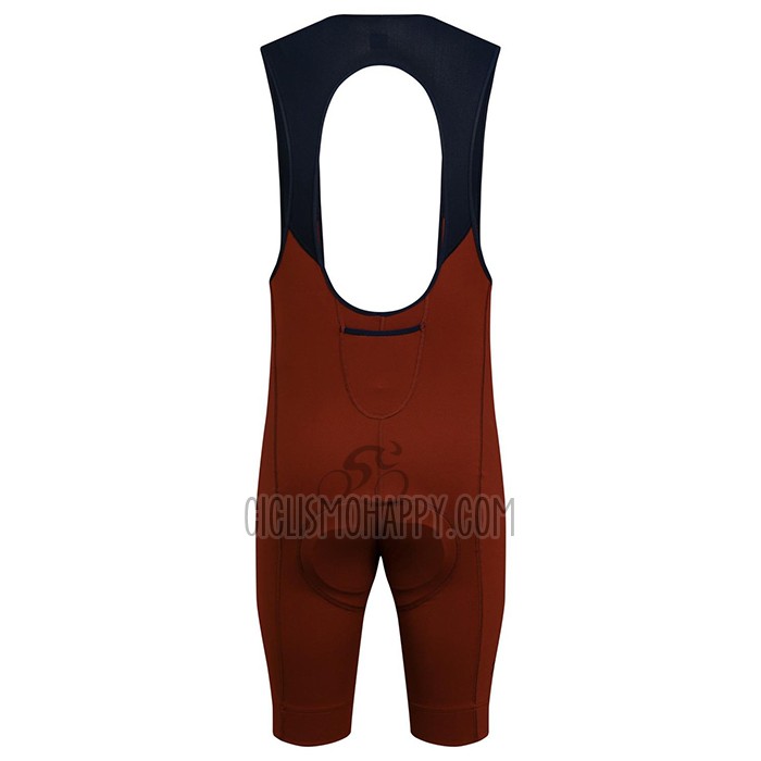 Rapha Cycling Jersey Bib Short 2021 Men Short Sleeve Marron Orange
