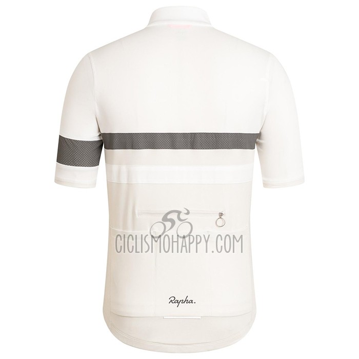 Rapha Cycling Jersey Bib Short 2021 Men Short Sleeve White