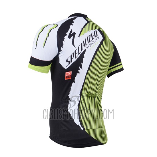 Specialized Cycling Jersey Bib Short 2014 Men Short Sleeve Black and Green
