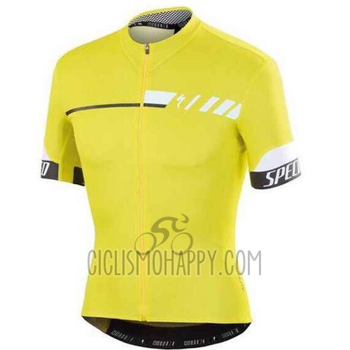 Specialized Cycling Jersey Bib Short 2015 Men Short Sleeve Bright Yellow