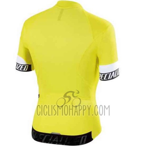 Specialized Cycling Jersey Bib Short 2015 Men Short Sleeve Bright Yellow