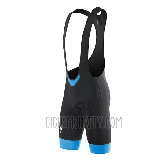 Specialized Cycling Jersey Bib Short 2016 Men Short Sleeve Black White Blue