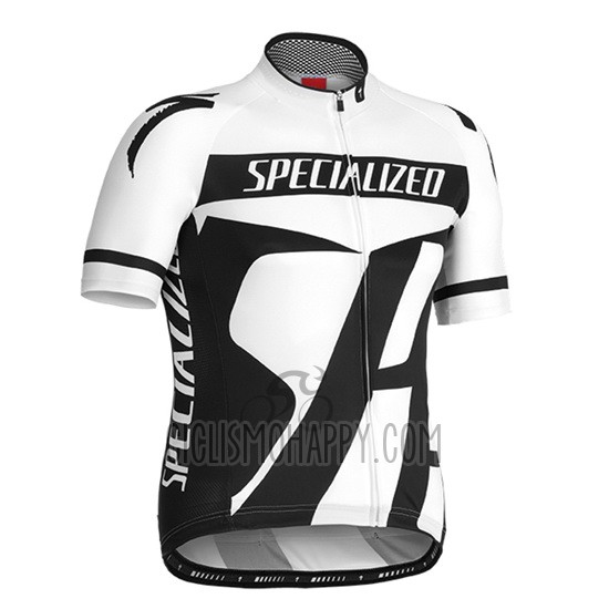 Specialized Cycling Jersey Bib Short 2016 Men Short Sleeve White and Gray