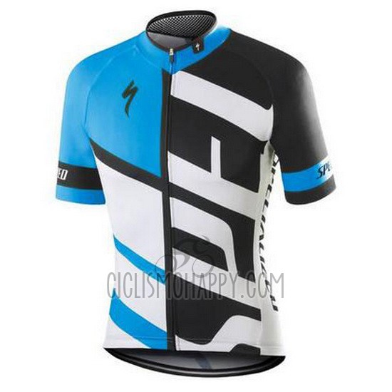 Specialized Cycling Jersey Bib Short 2016 Men Short Sleeve White and Sky Blue