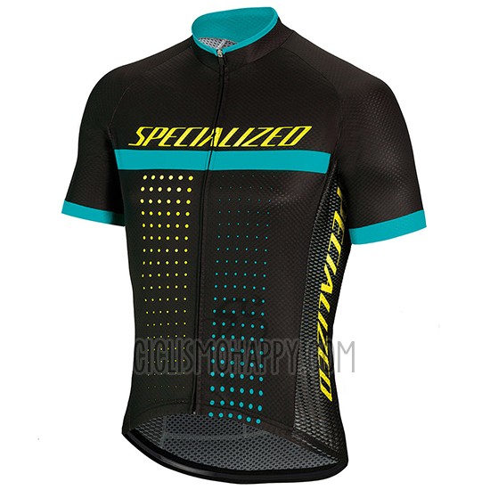 Specialized Cycling Jersey Bib Short 2018 Men Short Sleeve Black Blue