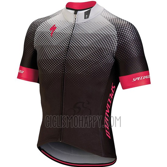 Specialized Cycling Jersey Bib Short 2018 Men Short Sleeve Black Gray Pink