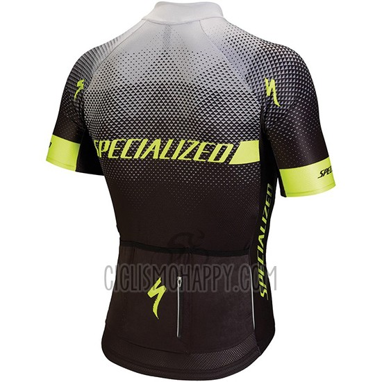 Specialized Cycling Jersey Bib Short 2018 Men Short Sleeve Black Gray Yellow