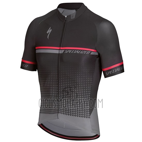 Specialized Cycling Jersey Bib Short 2018 Men Short Sleeve Black Grayn Red