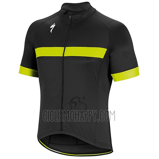 Specialized Cycling Jersey Bib Short 2018 Men Short Sleeve Black White Yellow