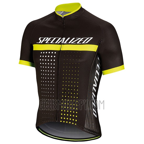 Specialized Cycling Jersey Bib Short 2018 Men Short Sleeve Black Yellow