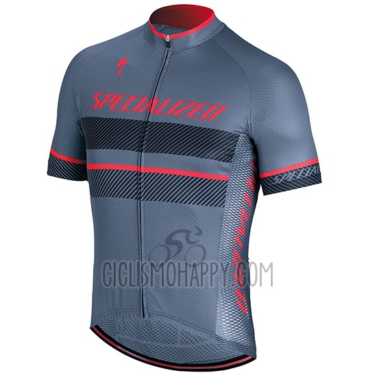 Specialized Cycling Jersey Bib Short 2018 Men Short Sleeve Gray Pink