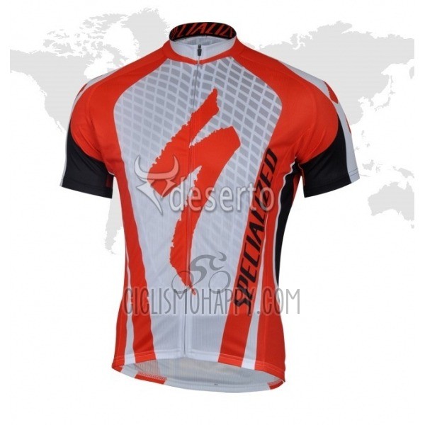 Specialized Cycling Jersey Bib Short 2018 Men Short Sleeve Red White