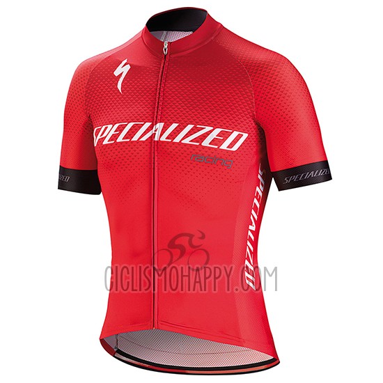 Specialized Cycling Jersey Bib Short 2018 Men Short Sleeve Red White Black