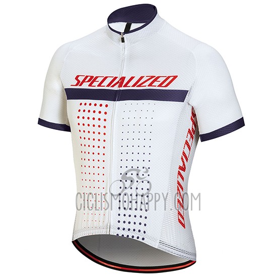 Specialized Cycling Jersey Bib Short 2018 Men Short Sleeve White Red Purple