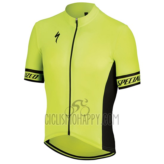 Specialized Cycling Jersey Bib Short 2018 Men Short Sleeve Yellow Black