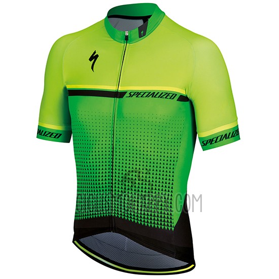 Specialized Cycling Jersey Bib Short 2018 Men Short Sleeve Yellow Green Black