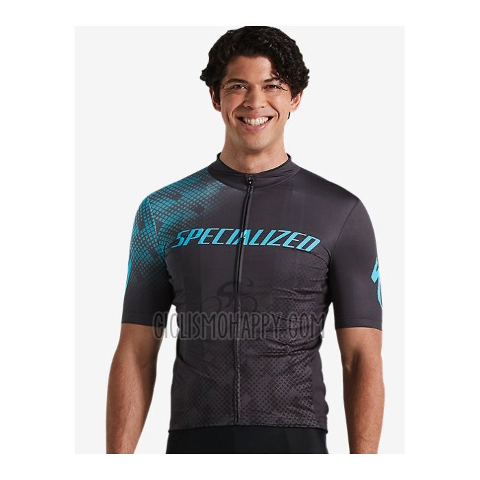 Specialized Cycling Jersey Bib Short 2021 Men Short Sleeve Blue Black