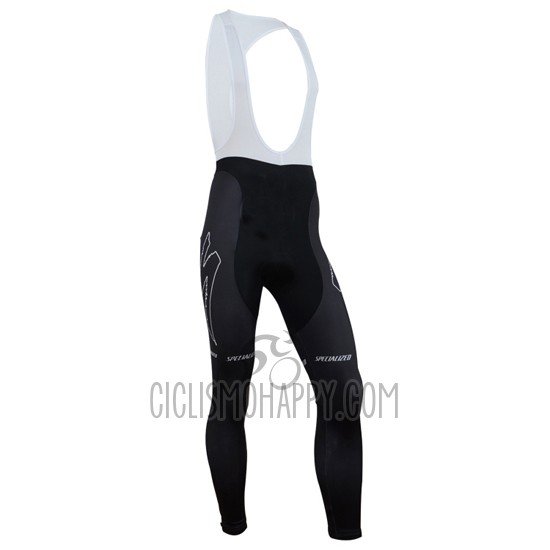 Specialized Cycling Jersey Bib Tight 2014 Men Long Sleeve Black and Green