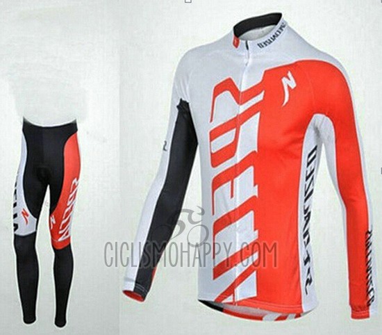 Specialized Cycling Jersey Bib Tight 2015 Men Long Sleeve Red and White