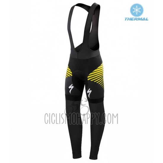 Specialized Cycling Jersey Bib Tight 2016 Men Long Sleeve Black and Yellow
