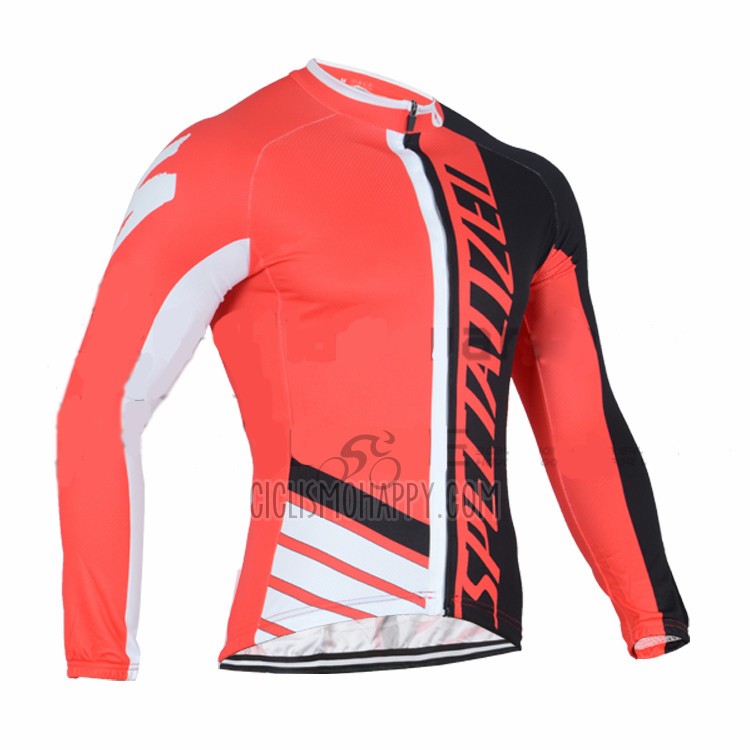 Specialized Cycling Jersey Bib Tight 2016 Men Long Sleeve Orange and Black