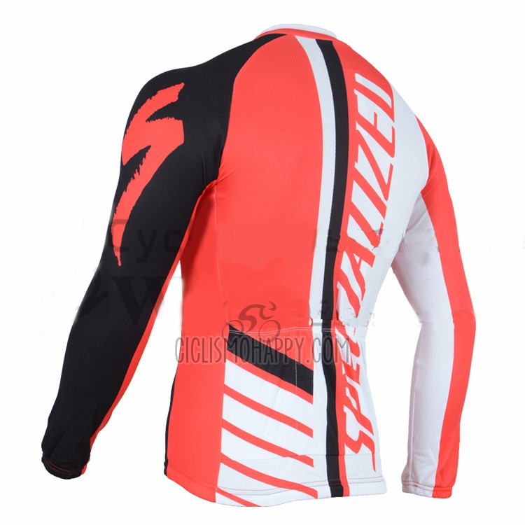 Specialized Cycling Jersey Bib Tight 2016 Men Long Sleeve Orange and Black
