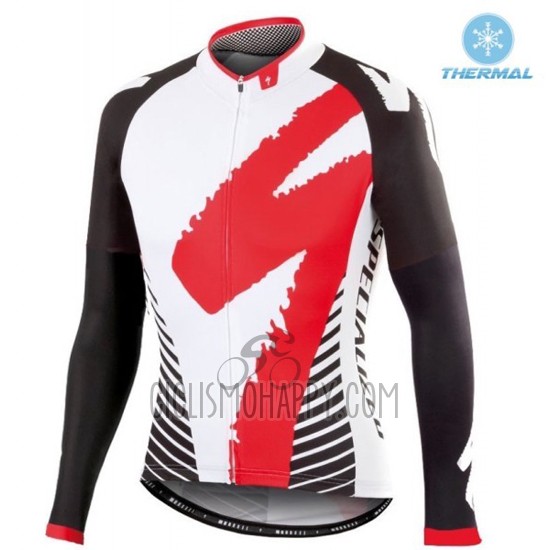 Specialized Cycling Jersey Bib Tight 2016 Men Long Sleeve Red and White