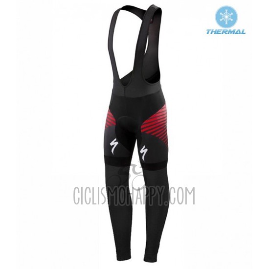 Specialized Cycling Jersey Bib Tight 2016 Men Long Sleeve Red and White