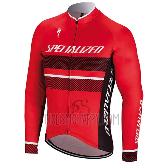 Specialized Cycling Jersey Bib Tight 2018 Men Long Sleeve Red