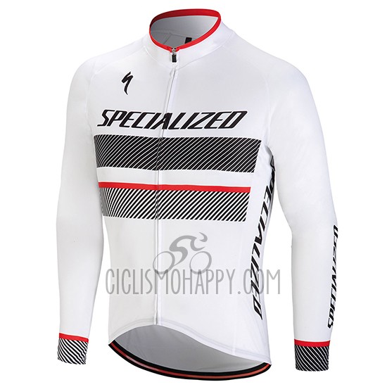 Specialized Cycling Jersey Bib Tight 2018 Men Long Sleeve White