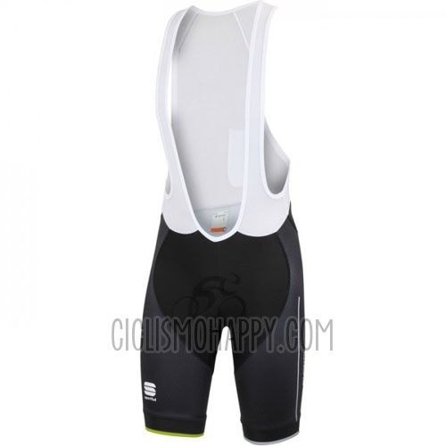 Sportful Cycling Jersey Bib Short 2016 Men Short Sleeve Black Green