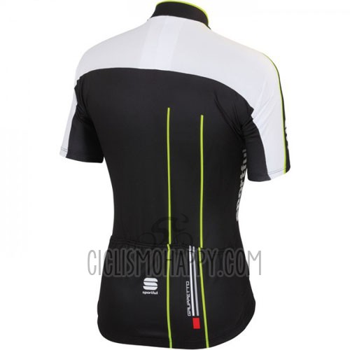 Sportful Cycling Jersey Bib Short 2016 Men Short Sleeve Black Green