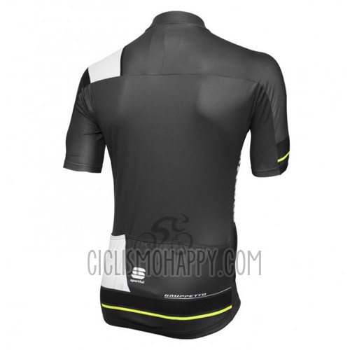 Sportful Cycling Jersey Bib Short 2016 Men Short Sleeve Black and Green
