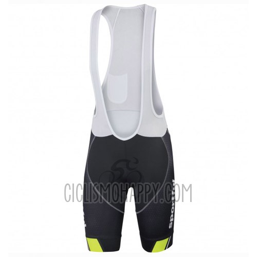 Sportful Cycling Jersey Bib Short 2016 Men Short Sleeve Black and Green
