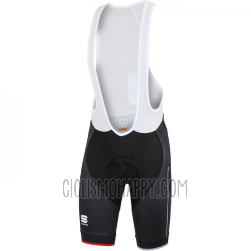 Sportful Cycling Jersey Bib Short 2016 Men Short Sleeve Red and White