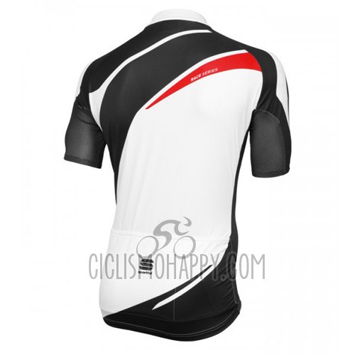 Sportful Cycling Jersey Bib Short 2016 Men Short Sleeve White and Black
