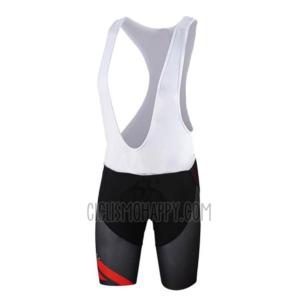 Sportful Cycling Jersey Bib Short 2017 Men Short Sleeve Red and Black