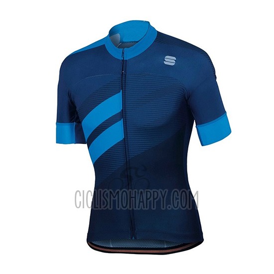 Sportful Cycling Jersey Bib Short 2018 Men Short Sleeve Dark Blue