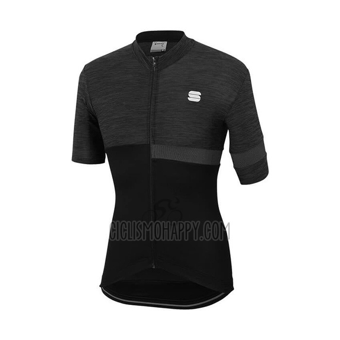 Sportful Cycling Jersey Bib Short 2021 Men Short Sleeve Black