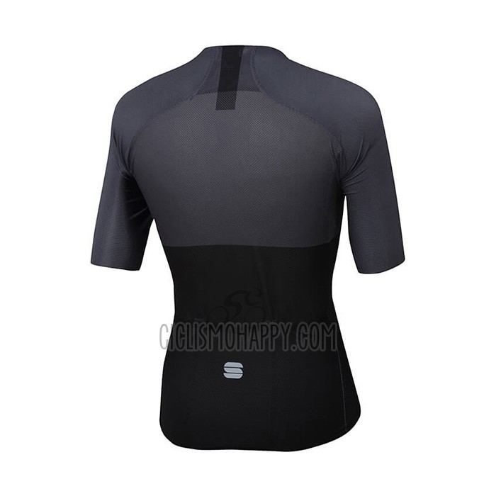 Sportful Cycling Jersey Bib Short 2021 Men Short Sleeve Black Gray