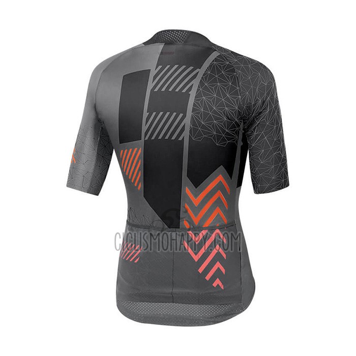 Sportful Cycling Jersey Bib Short 2021 Men Short Sleeve Black Gray Orange