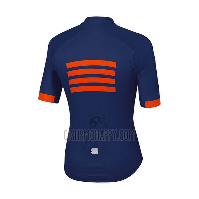 Sportful Cycling Jersey Bib Short 2021 Men Short Sleeve Blue