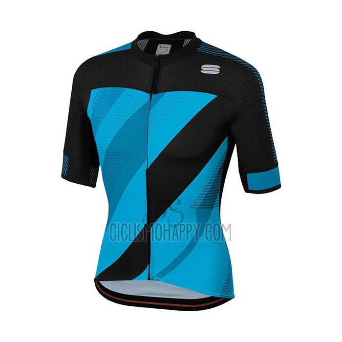 Sportful Cycling Jersey Bib Short 2021 Men Short Sleeve Blue Black