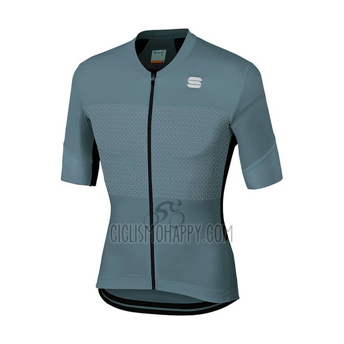 Sportful Cycling Jersey Bib Short 2021 Men Short Sleeve Gray