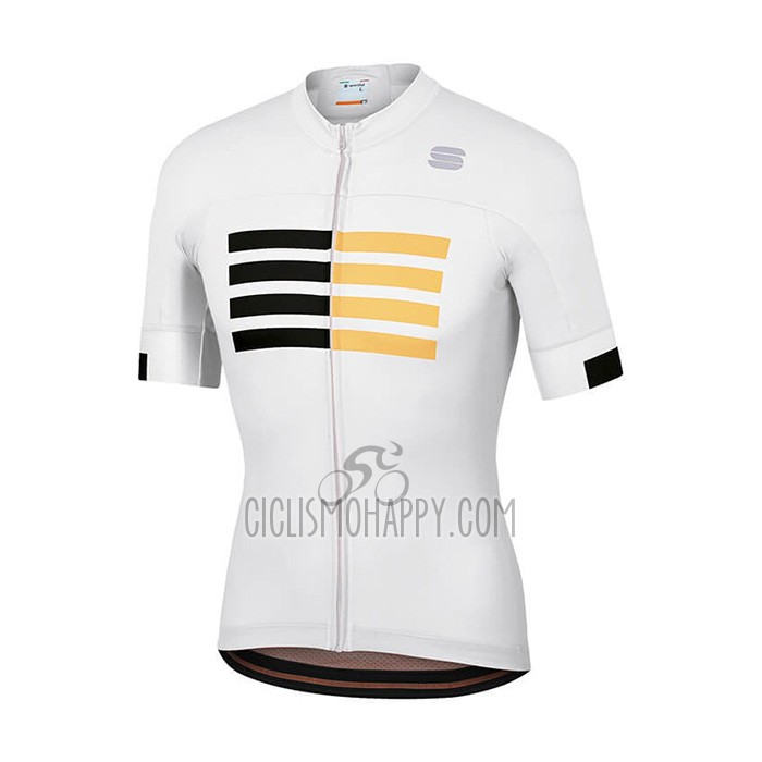 Sportful Cycling Jersey Bib Short 2021 Men Short Sleeve White
