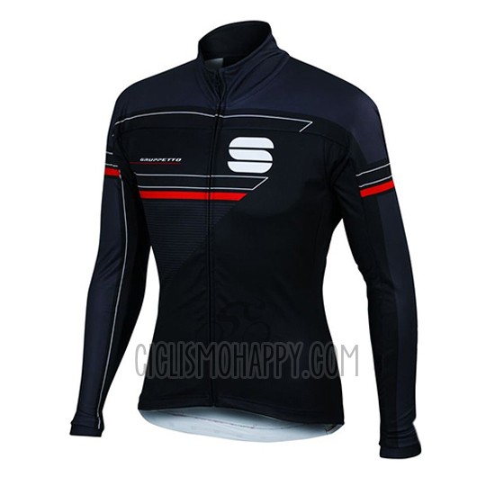Sportful Cycling Jersey Bib Tight 2016 Men Long Sleeve Blue and Black